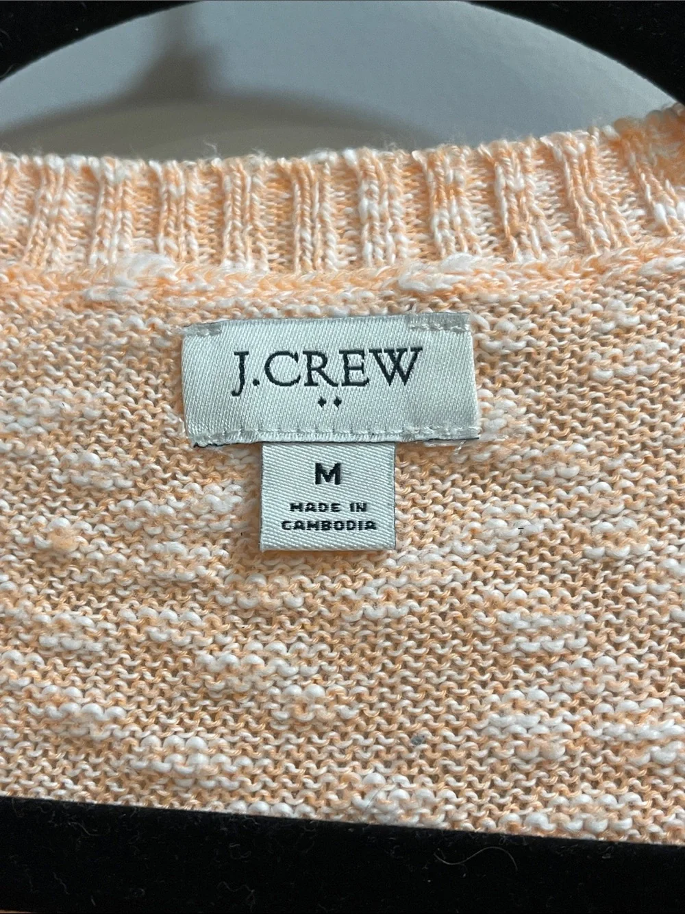 J. Crew Peach Crewneck Sweater